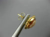 ANTIQUE 14K YELLOW GOLD HANDCRAFTED OVAL LADY CAMEO CLASSIC STUD EARRINGS #26419