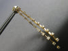 LARGE 1.72CT DIAMOND 14KT YELLOW GOLD 3D 2 ROW BY THE YARD CHANDELIER EARRINGS