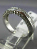 ESTATE .99CT ROUND & PRINCESS DIAMOND 14K WHITE GOLD 3D WEDDING ANNIVERSARY RING