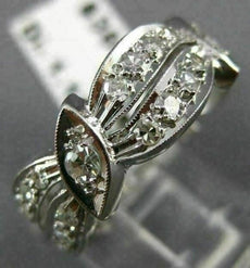 ANTIQUE 1.10CT OLD MINE DIAMOND PLATINUM ETERNITY WEDDING ANNIVERSARY RING #9425