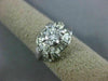 ANTIQUE WIDE 1.59CT DIAMOND PLATINUM 3D ROUND & BAGUETTE ENGAGEMENT RING #26657