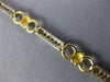 ESTATE 1.26CT DIAMOND 14KT WHITE & YELLOW GOLD 3D CHANNEL TENNIS BRACELET #16619