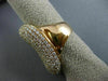 ESTATE MASSIVE 6.62CT DIAMOND 18KT ROSE GOLD 3D OVAL MULTI ROW PAVE FUN RING