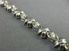 ANTIQUE 1.15CT ROUND CUT DIAMOND 14K WHITE GOLD CLASSIC CROSSOVER BRACELET #3150