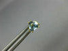 ESTATE .90CT AAA AQUAMARINE 14KT YELLOW GOLD 3D TRILLION STUD EARRINGS #25206