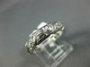 ANTIQUE .35CT DIAMOND 14K WHITE GOLD 3D FILIGREE ETERNITY ANNIVERSARY RING #1190