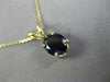 ESTATE 1.35CT AAA PURPLE SAPPHIRE 14KT YELLOW GOLD OVAL FLOATING PENDANT #26239