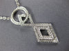 ESTATE .29CT DIAMOND 18KT WHITE GOLD CIRCLE OF LIFE INFINITY LOVE KNOT NECKLACE