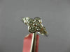 ESTATE .60CT DIAMOND 18KT WHITE GOLD 3D ROUND FOUR LEAF CLOVER FLOWER LOVE RING