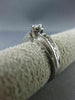 ESTATE .34CT DIAMOND 14KT WHITE GOLD 3D CLASSIC SOLITAIRE ENGAGEMENT RING #19540