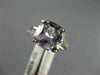 ESTATE 3.22CT DIAMOND & AAA AMETHYST 14KT WHITE GOLD CUSHION CUT SOLITAIRE RING