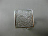 EXTRA LARGE 6.50CT ROUND & PRINCESS DIAMOND 18K WHITE GOLD SQUARE INVISIBLE RING