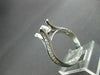 ESTATE .46CT DIAMOND 3D PRONG 18KT WHITE GOLD SEMI MOUNT ENGAGEMENT RING #187