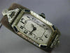 ANTIQUE 1.04CT OLD MINE DIAMOND & SAPPHIRE 14K WHITE GOLD FILIGREE OCTAGON WATCH
