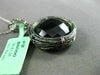 ESTATE LARGE 25.0CT BLACK ONYX 18KT BLACK GOLD WOVEN SOLITAIRE FLOATING PENDANT