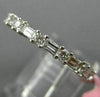 ESTATE 1.21CT ROUND & BAGUETTE DIAMOND 18KT WHITE GOLD ETERNITY ANNIVERSARY RING