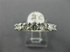ESTATE 1.75CT DIAMOND 14K WHITE GOLD 3D SEVEN STONE SHARE PRONG ANNIVERSARY RING