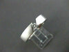 ESTATE WIDE .10CT DIAMOND 14KT WHITE GOLD 3D TENSION SOLITAIRE MEN RING  #14345