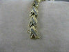ANTIQUE 1.75CT DIAMOND 14K YELLOW GOLD TWIST BRACELET 6MM WIDE 7.50" INCH #18694