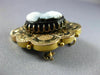 ANTIQUE VICTORIAN AAA BLUE CAMEO 14KT YELLOW GOLD HANDCRAFTED PENDANT #21626