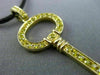ESTATE LARGE 1.01CT FANCY YELLOW DIAMOND 18KT YELLOW GOLD KEY TO HEART PENDANT