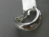 ESTATE LARGE .50CT ROUND DIAMOND 14KT WHITE GOLD 3D MULTI WAVE CLIP ON EARRINGS