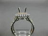 ESTATE LARGE .92CT DIAMOND 14KT WHITE & ROSE GOLD 3D SEMI MOUNT ENGAGEMENT RING