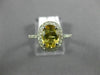 1.41CT DIAMOND & AAA YELLOW TOPAZ 14KT WHITE GOLD 3D OVAL HALO ENGAGEMENT RING