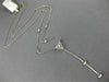 .25CT DIAMOND 18KT WHITE GOLD ROUND & TRILLION LARIAT BY THE YARD LOVE NECKLACE