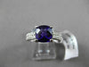 ESTATE 2.21CTW DIAMOND & AAA AMETHYST 14KT WHITE GOLD DOUBLE ROW ENGAGEMENT RING