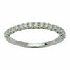 ESTATE .36CT DIAMOND 18KT WHITE GOLD SEMI ETERNITY SHARE PRONG ANNIVERSARY RING