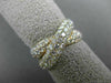 ESTATE WIDE 2.04CT DIAMOND 14K YELLOW & ROSE GOLD SEMI ETERNITY ANNIVERSARY RING