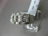 ESTATE WIDE 1.24CT BAGUETTE & ROUND DIAMOND 18KT WHITE GOLD ANNIVERSARY RING