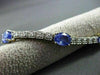 ESTATE 7.22CT DIAMOND & AAA TANZANITE 14KT WHITE & YELLOW GOLD BRACELET #17384
