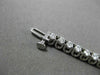 ESTATE 3.0CT ROUND DIAMOND 14KT WHITE GOLD CLASSIC 3 DIMENSIONAL TENNIS BRACELET