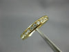 ESTATE .33CT DIAMOND 14KT YELLOW GOLD 3D CHANNEL COMFORT FIT ANNIVERSARY RING