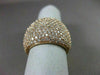 ESTATE EXTRA LARGE 3.83CT DIAMOND 14KT ROSE GOLD MULTI ROW PAVE RING BEAUTIFUL!