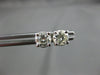 ESTATE 1.0CT DIAMOND 14KT WHITE GOLD 3D SOLITAIRE CLASSIC STUD EARRINGS #16585