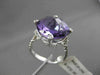 ESTATE 10.25CTW DIAMOND & AAA EXTRA FACET AMETHYST 14KT WHITE 3D ENGAGEMENT RING