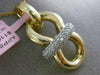 ESTATE LARGE .40CT DIAMOND 14K WHITE & YELLOW GOLD 3D PAVE BOW LOVE KNOT PENDANT