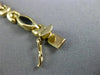 ESTATE 14KT YELLOW GOLD 3D BLACK ONYX MARQUISE HANDCRAFTED LINK LOVE BRACELET