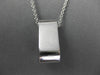 ESTATE LARGE 1.57CTW DIAMONDS & AAA RUBY 14KT WHITE GOLD SLIDE PENDANT & CHAIN