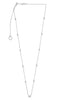 ESTATE .32CT DIAMOND 14K WHITE GOLD 3D CLASSIC DIAMOND BY THE YARD LOVE NECKLACE