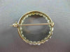 ANTIQUE 14KT YELLOW GOLD & NATURAL AAA SOUTH SEA PEARL CIRCLE OF LIFE PIN #22742