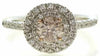 1.10CT WHITE & PINK DIAMOND 18KT WHITE & ROSE GOLD ROUND CLASSIC ENGAGEMENT RING