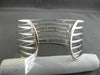 ESTATE EXTRA LARGE 5.95CT DIAMOND 14KT WHITE GOLD 3D MULTI ROW BANGLE BRACELET