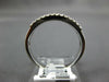 .45CT DIAMOND 14KT WHITE GOLD 3D ROUND & BAGUETTE 3 ROW WEDDING ANNIVERSARY RING
