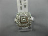 ESTATE WIDE 1.0CT ROUND & PRINCESS DIAMOND 14KT WHITE GOLD SQUARE INVISIBLE RING