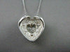 ESTATE .30CT DIAMOND 14KT YELLOW GOLD & 925 SILVER HEART FILIGREE PENDANT #21980