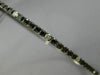 ESTATE 1.26CT WHITE & BLACK DIAMOND 14K BLACK GOLD SEMI ETERNITY BANGLE BRACELET